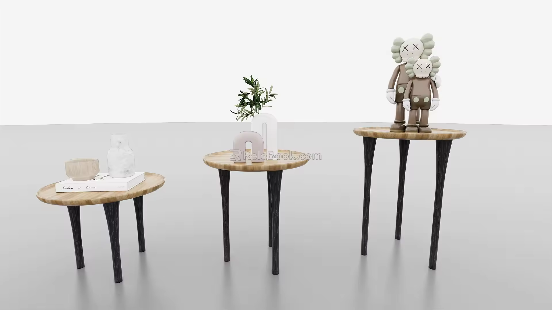 Modern round several 3d model