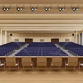 Modern Conference Hall Multifunctional Lecture Hall 3d model