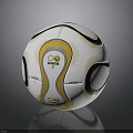 Soccer Shaped Food Dessert With White Yellow Black Design And League Mogul Logo