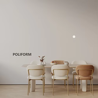 Modern table combination 3d model