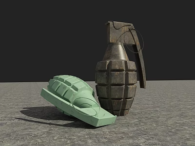 modern grenade 3d model modern grenade 3d model
