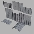 Industrial Equipment Metal Grid Frames And Structural Panels For Industrial Use