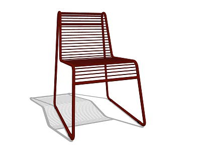 Modern Leisure Chair Design With Metal Frame And Sleek Lines For Living Space 3d model