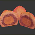 Delicious Egg Yolk Pastry With Golden Crust Cut Open Revealing Rich Filling