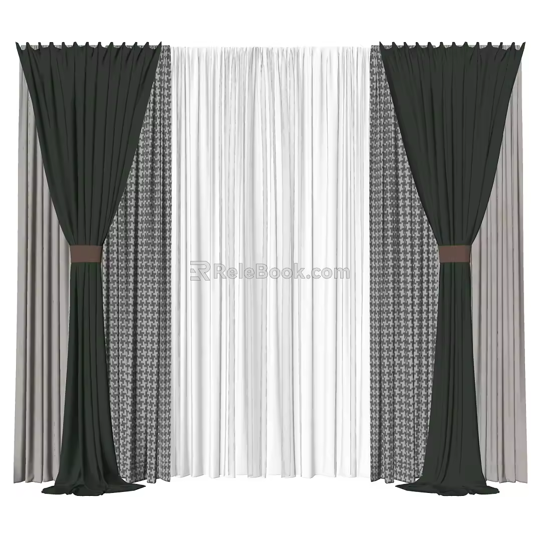 Curtains 3d model