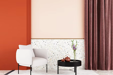 Modern sofa chair minimalist home 3d model
