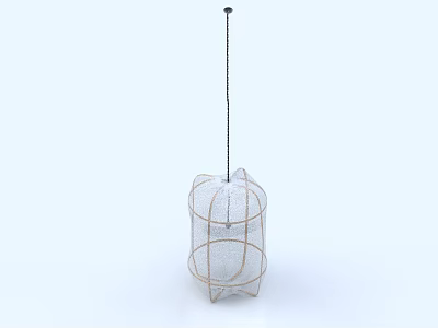 Creative Geometric Wire Frame Unique Shaped Pendant Light For Modern Home Interiors 3d model