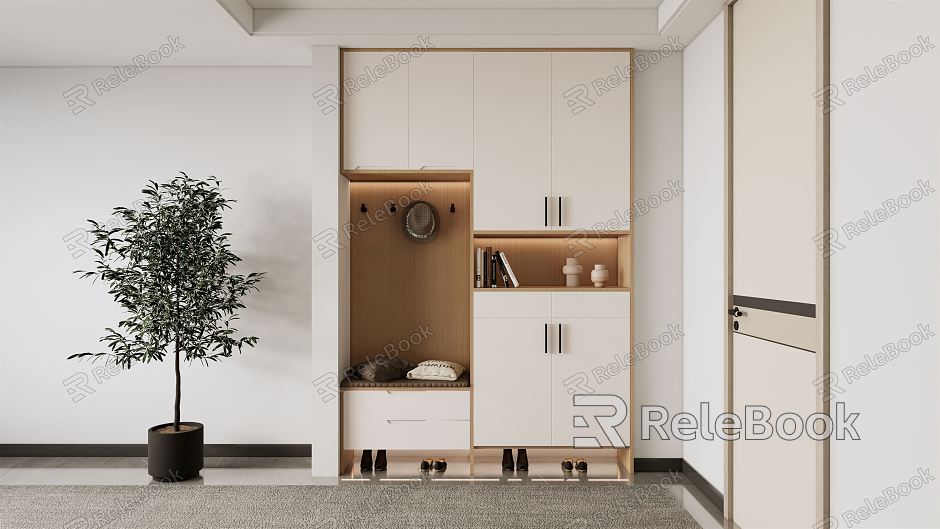 Modern Shoe Cabinet Entrance Shoe Cabinet model