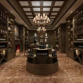 European-style wine cellar 3d model