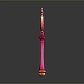 Pink Magic Wand with Heart Shaped Top Star Decoration and Wing Accents