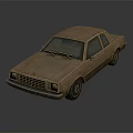 Rusty Vintage Car With Weathered Exterior Classic Design And Shiny Windows