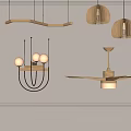 Nordic chandelier 3d model