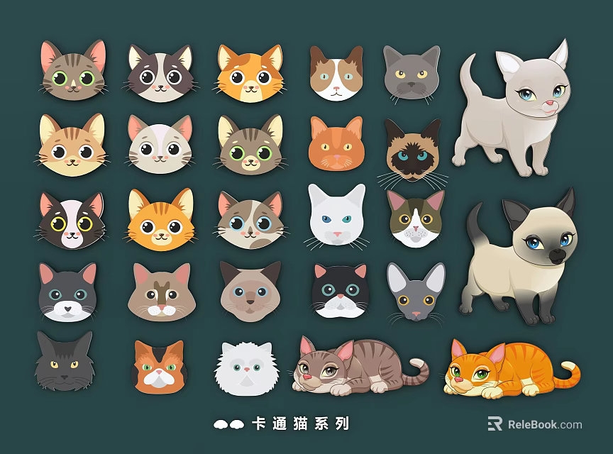 Cute Cartoon Reptile Characters Series With Diverse Head And Body Illustrations 3d model 