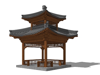 Chinese Pavilion Ancient Pavilion 3d model