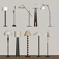 Modern Middle Style Floor Lamp 3d model