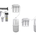 Public Facilities Water Treatment Systems With Filters Storage Tanks And Filter Cartridges