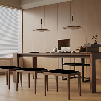 Modern dining table 3d model