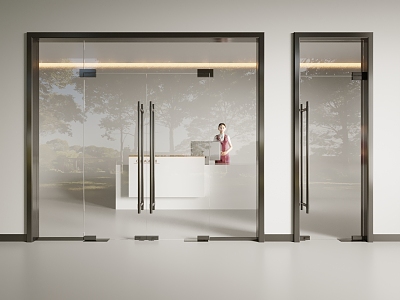 Glass door shop door shop door glass double door model