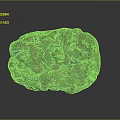Three Dimensional Porous Purple Natural Stone With Irregular Textured Surface For Interior Decor
