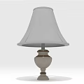 Elegant Table Lamp Furniture With White Lampshade And Decorative Ceramic Base