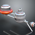 Practical Household Tool With Silver And Orange Metal Components Connected Structure