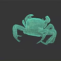 Reddish Brown Crab Showing Detailed Claws And Legs Against Gray Background