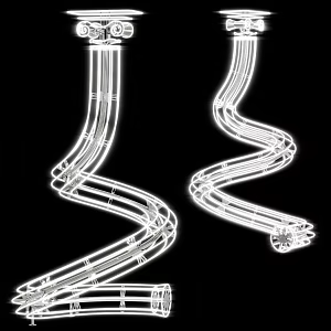 Special-shaped chandelier 3d model