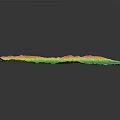 3D Topographic Terrain Model Featuring Colorful Mountains Valleys And Blue Lake