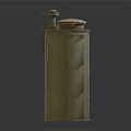 Vintage Metal Oil Can With Chain Lid And I.V.R. OIL N.L.G. Label
