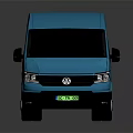 Blue SANCIA Transit Van With Brand Logo And Graphics Design 3d model