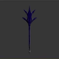 Realistic 3D Model of Long Neck Marine Reptile Plesiosaur With Blue Body