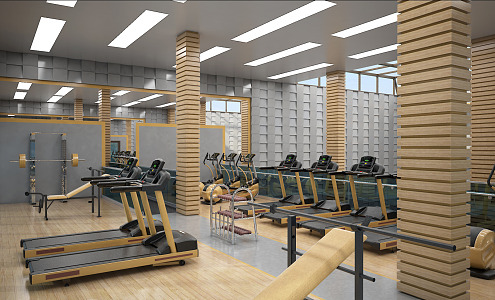 Modern Gym 3d model