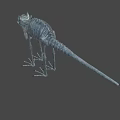 Game Movie Character with Large Glowing Eyes Dark Translucent Texture Unique Fantasy Design