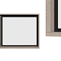 Wooden Frame Square Window Design With Transparent Glass And Modern Finish