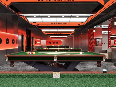 Billiard room 3d model