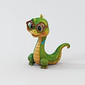 Snake cartoon character snake 3d model