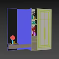 Modern Entryway Cabinet And Side Cabinet With Mirror Hooks Bench And Decorative Items