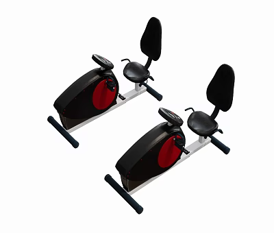 modern fitness equipment supine equipment 3d model