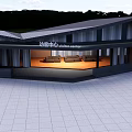 Modern Visitor Center With Glass Facade Waiting Lounge And Contemporary Architecture