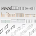 Various Decorative Railings With Different Design Styles Materials And Architectural Features