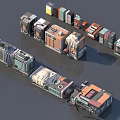 Diverse Types of Industrial Equipment Machinery and Mechanical Components Collection