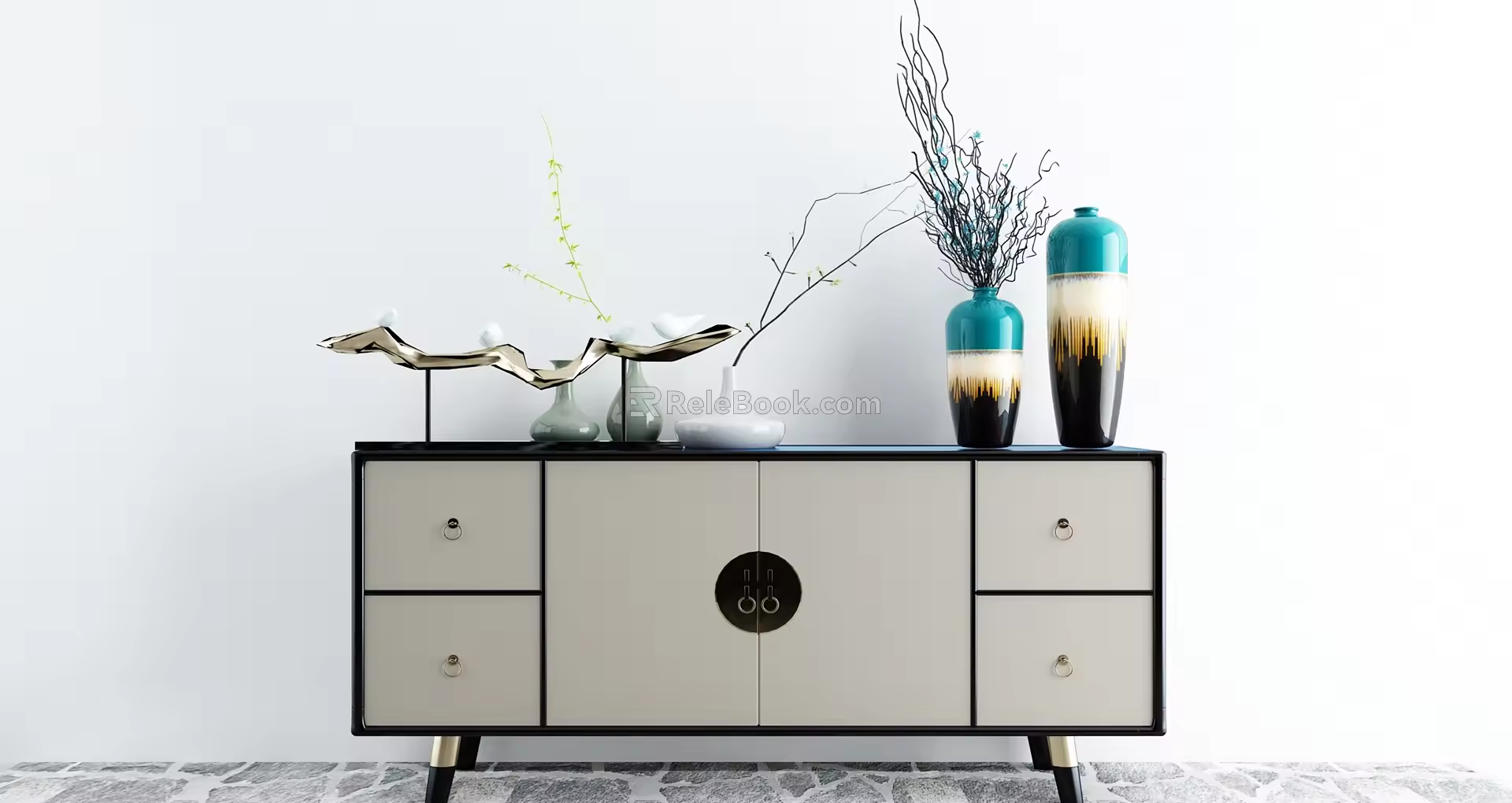 End view cabinet 3d model