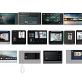 Various Smart Video Intercom Devices With Digital Screens And Control Panels