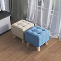 Nordic Sofa Stool Small Stool Shoe Changing Stool 3d model