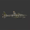 Rusty Metal Shark Shaped Handcrafted Model With Wing Like Parts