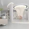 Modern Exhibition Hall 3d model