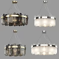 Modern chandelier combination 3d model