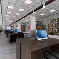 Modern Hall Government Service Center Hall 3d model