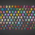 Colorful Alphabet Letters And Numbers Vibrant Decorative Stickers For Kids Household Supplies