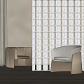 Single sofa 3d model